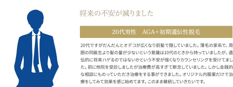 AGA20代男性　禿げる前に薄毛予防